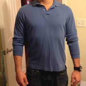 Men's Izod long sleeve polo shirt