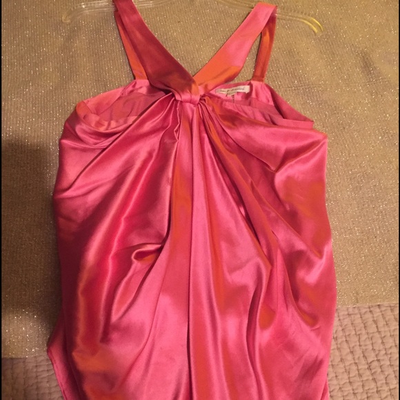 7 for all Mankind pink silk top size Small