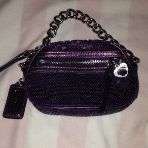 Coach sequined coin purse