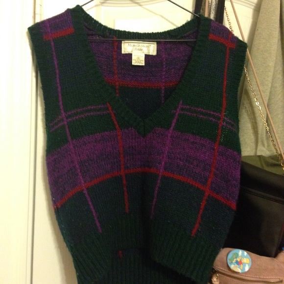 Vintage 80's sweater vest