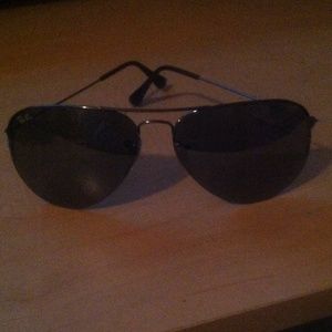 Authentic Ray-Ban aviators.