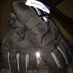 Black & Gray Men Gloves