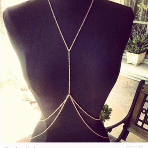 Gold body chain