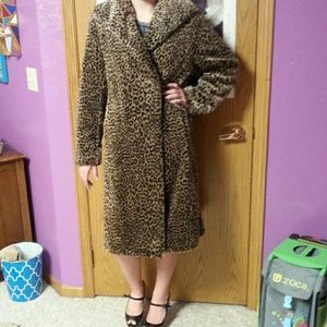 Cheetah fur coat