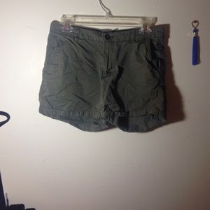 High waisted shorts.