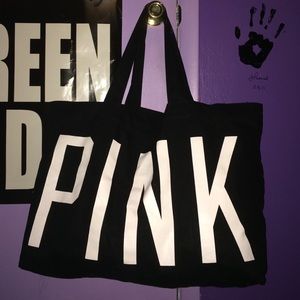 Victoria's Secret black PINK tote (ON HOLD)