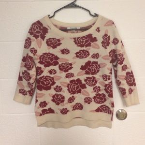 Forever 21 rose pattern sweater