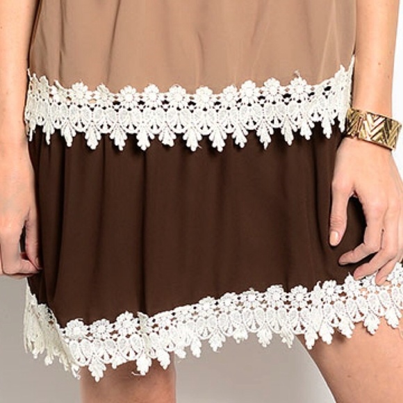 SALE | YUMMY COFFEE AND CREAM DRESS || - Picture 4 of 5