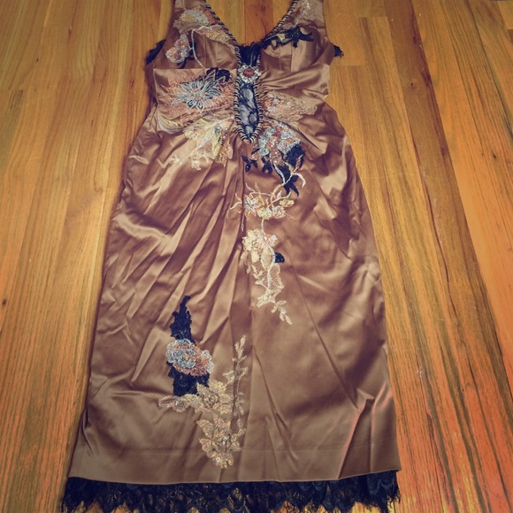 Super detailed silk dress