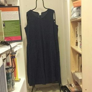 Navy blue cotton jumper