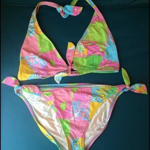 New! Lilly Pulitzer halter tie bikini