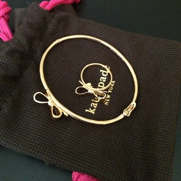 Kate spade bow ring and bracelet set