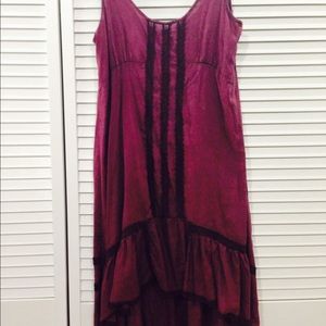 FREE PEOPLE VOILE AND LACE TRAPEZE DRESS NWOT SZ M