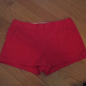 Jcrew red chino shorts. Size 12