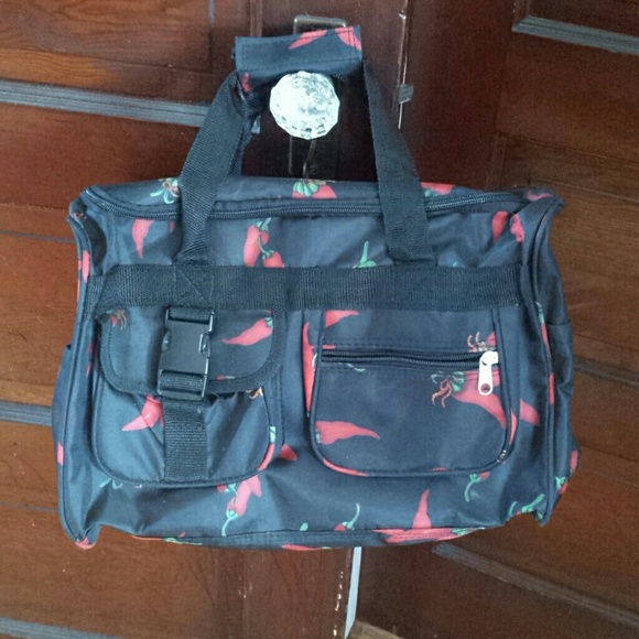 Small duffel or gym bag with red peppers!!!