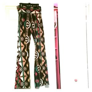 Aztec palazzo pants!