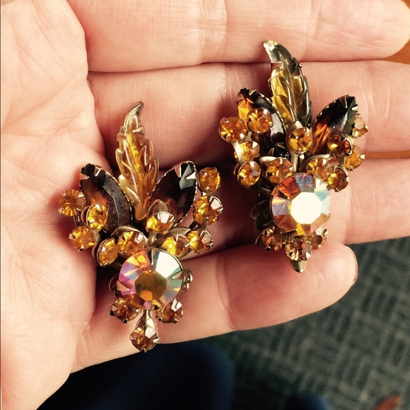 Vintage clip-on earrings