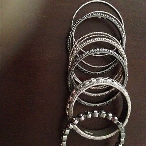 Silver bangles