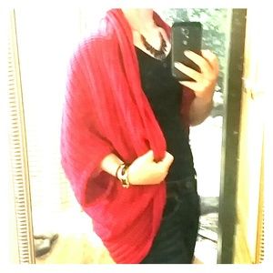 Slouchy, Wine Red Cardigan.