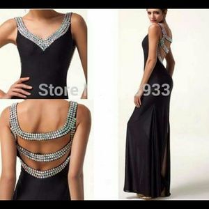 Black jersey formal size 4