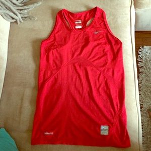 Nike DriFit racerback tank - red