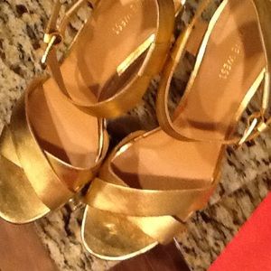 Gold sandals