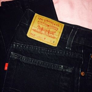 512 Levi Black Jeans Slim Fit