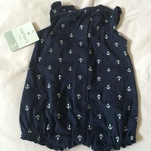 Baby anchor romper