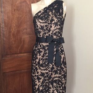 NWT Tadashi Shoji black lace dress size 8 petite
