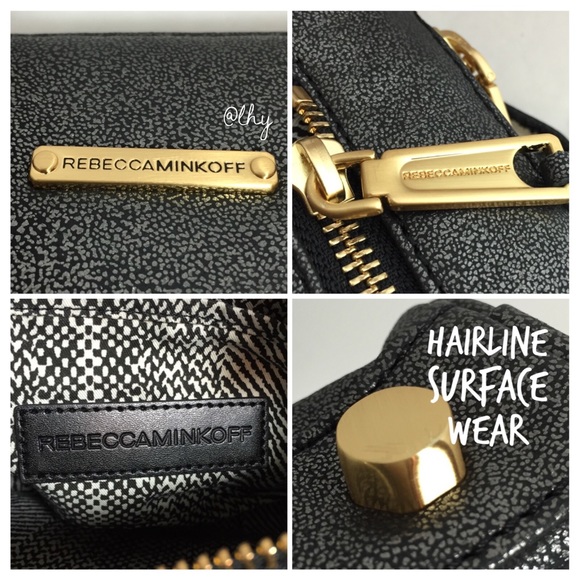 ❌SOLD❌REBECCA MINKOFF FIVE ZIP MINI METALLIC MAC - Picture 4 of 4