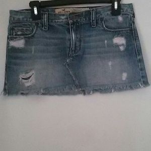 Denim mini skirt