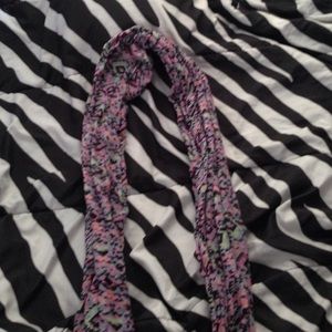 A scarf that has a cool pattern