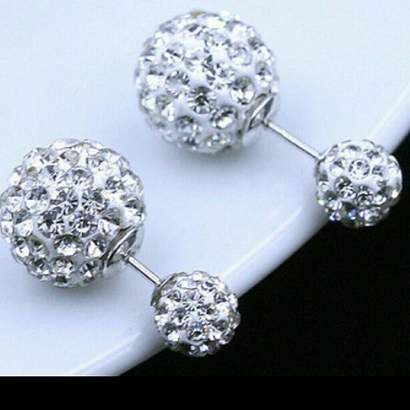 SOLD Double sided crystal earrings