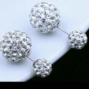 SOLD Double sided crystal earrings