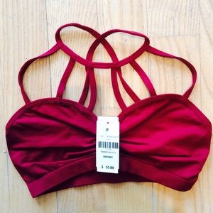 Maroon bralette from LF