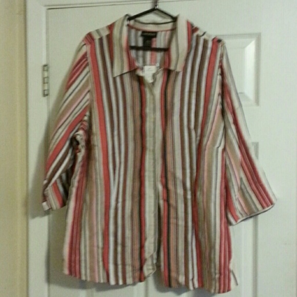 NWT Lane Bryant linen top, size 22/24