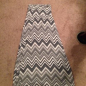Chevron maxi skirt & mint maxi skirt