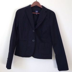 Gap Black Cotton Blazer