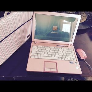 Sony pink laptop. Great shape & comes with case.