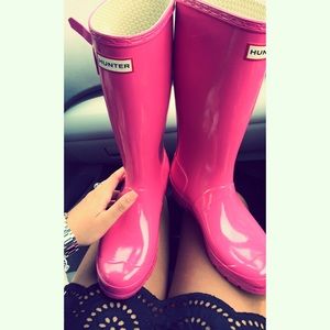 Girls Hunter rain boots! Bubble gum pink!