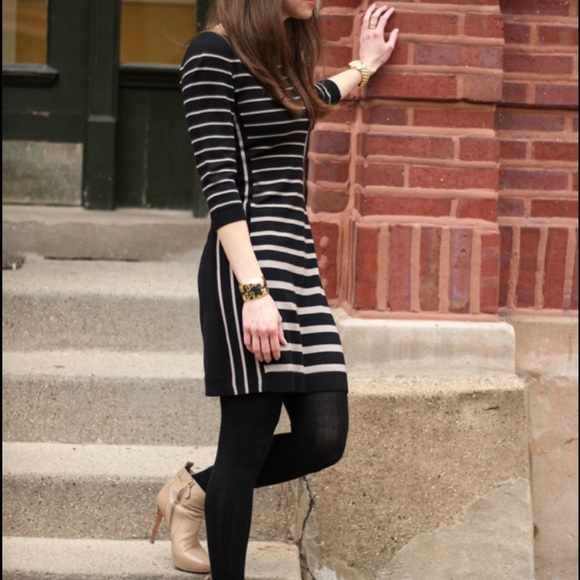 Black/Tan dress actual dress in 2nd picture