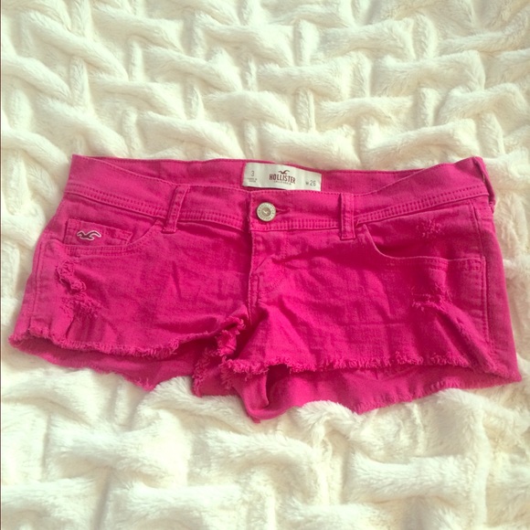 Pink hollister shorts