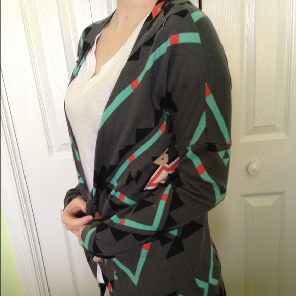 Mollie Aztec Print Cardigan