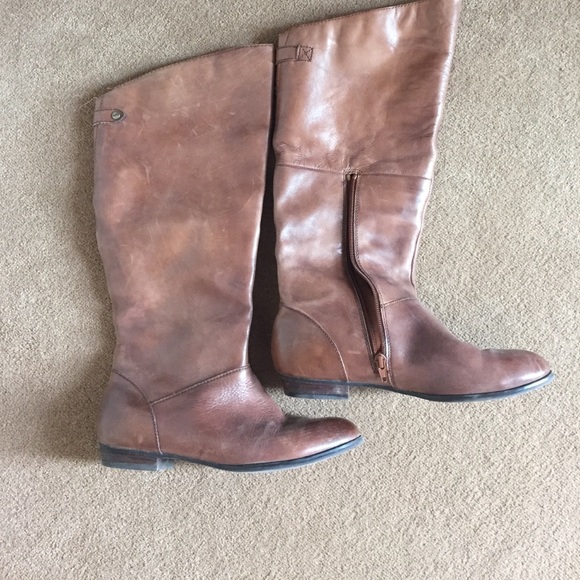 Leather boots