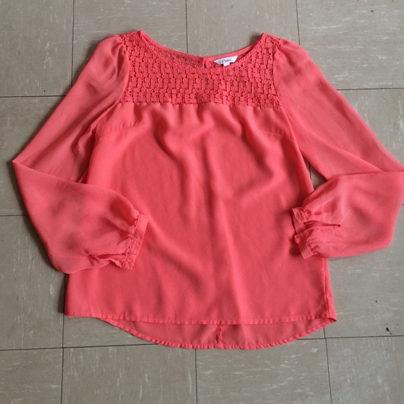 sheer pink top