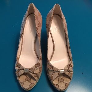 original Gucci wedge shoes