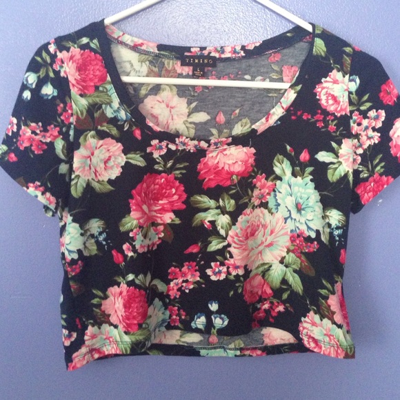 Floral crop top