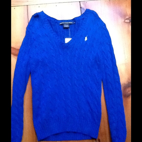 Ralph Lauren Sweaters - Ralph Lauren Sport Blue Sweater Size Medium
