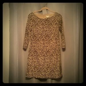 Leopard print sheath dress