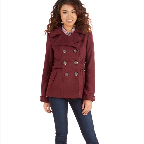 Merlot or Burgundy Peacoat